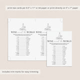 Wine Party Game Wine In Different Languages with Answers