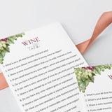 Printable Wine Theme Games Bundle