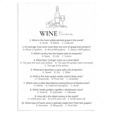 Wine Trivia Questions and Answers Printable by LittleSizzle