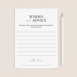 Wedding Anniversary Wishes & Advice Cards Printable by LittleSizzle