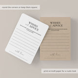 Wedding Anniversary Wishes & Advice Cards Printable