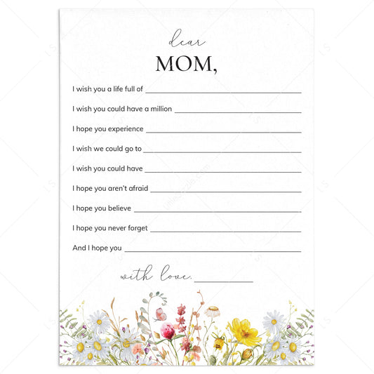 Mother's Day Letter Dear Mom Printable by LittleSizzle