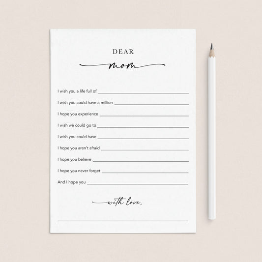 Letter To Mom Happy Mother's Day Printable by LittleSizzle