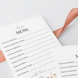 Mother's Day Letter Dear Mom Printable