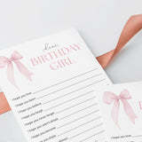 Wishes For The Birthday Girl Bow Birthday | Dear Birthday Girl