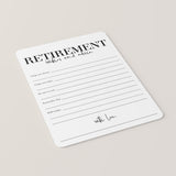 Modern Retirement Wishes Cards Printable