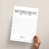 Modern Retirement Wishes Cards Printable