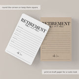 Modern Retirement Wishes Cards Printable