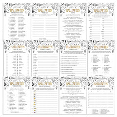 Witchcraft Halloween Party Games Bundle Printable by LittleSizzle