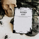 Halloween Word List Game Printable | Eerie Grunge