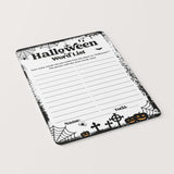 Printable Halloween Words Game Digital Download