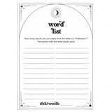 Educational Halloween Game Word List Printable by LittleSizzle