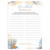 Hanukkah Work Sheet for Kids and Adults Printable by LittleSizzle