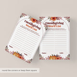 Fun & Easy Friendsgiving Game Printable Word List