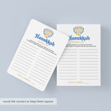 Printable Hanukkah Word Game for All Ages