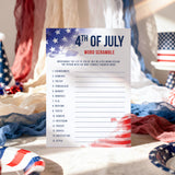 July 4th Word Scramble with Answer Key