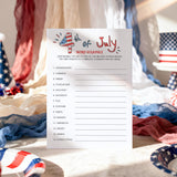 8 Fun Fourth of July Games Printable & Fillable