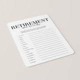 Retirement Word Scramble with Answers Printable