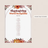 Thanksgiving Games for Adults Printable