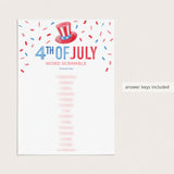 4th of July Party Games Bundle Printable