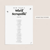 Minimalist New Year's Party Games Bundle Printable