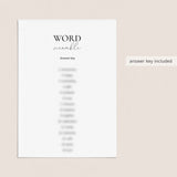 Anniversary Word Scramble Game With Answers Digital Download