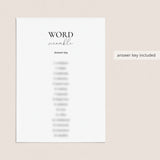 Printable Office Word Scramble Game With Answers