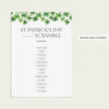 Word Scramble Game for St Patricks Day Printable