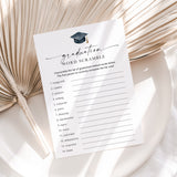 Printable Word Scramble Game for Graduation Table Decor