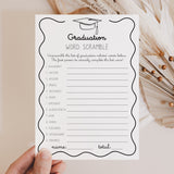Grad Party Word Scramble Game with Answers Printable