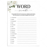 Anniversary Party Word Scramble Answers Included by LittleSizzle