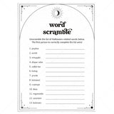 Printable Halloween Word Scramble with Answers Digital Download by LittleSizzle