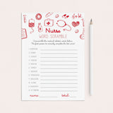 Nurse Word Scramble Answers Included by LittleSizzle