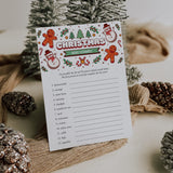 Unscramble Christmas Words Game with Answers Printable