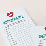 Nurses Party Game Word Scramble with Answers Printable