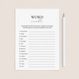 Anniversary Word Scramble Game With Answers Digital Download by LittleSizzle