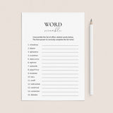 Printable Office Word Scramble Game With Answers by LittleSizzle