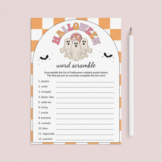 Spooky Halloween Word Scramble Printable by LittleSizzle
