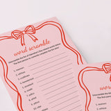 Wavy Border Valentines Day Games Printable
