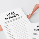 Birthday Party Word Scramble Printable