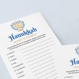 Printable Hanukkah Word Scramble with Answers