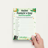 Saint Patricks Day Game Word Scramble with Answers PDF