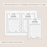 Grad Party Word Scramble Game with Answers Printable