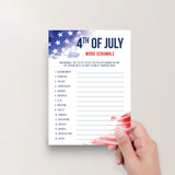 July 4th Word Scramble with Answer Key