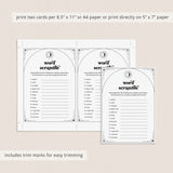 Printable Halloween Word Scramble with Answers Digital Download