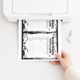 Printable Halloween Word Scramble | Black & White