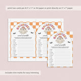 Spooky Halloween Word Scramble Printable