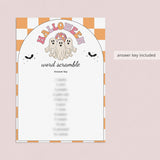 Spooky Halloween Word Scramble Printable