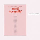 Valentine's Day Word Scramble Printable with Answers