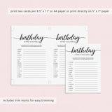 8 Birthday Party Games for Women Printable